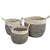 Aurora Set of 3 Baskets Natural