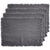 Avani Charcoal 4 PACK Placemats (33 x 48cm)