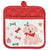 Dog Collage Christmas 2 PACK Pot Holder (21 x 21cm)