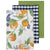 Orange White 3 PACK Tea Towel (50 x 70cm)