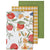 Pomegranate White 3 PACK Tea Towel (50 x 70cm)