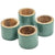 Kevin Peppermint Napkin Ring Set of 4