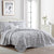 Branch Toile Grey Coverlet Set (220 x 240cm)