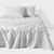 1000TC Cotton Sateen White Sheet Set