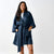 Nimes Navy Short Robe One Size