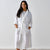 Nimes White Short Robe One Size