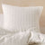 Vista White European Pillowcase