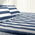 Avoca Stripe Navy Thermal Flannel Sheet Set