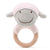 Lamb Wood Ring Teether Pink