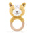 Fox Wood Ring Teether Orange