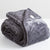 Heston 480GSM Ultra Soft Velvet Sherpa Graphite Blanket