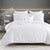 Atlantis White Jacquard Quilt Cover Set