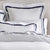 Cloud White Navy European Pillowcase