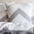 Indie White Silver European Pillowcase