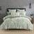 Lansfield Sage Jacquard Quilt Cover Set