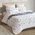 Zuma White Jacquard Quilt Cover Set