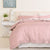 Balmain Bamboo Cotton Blush Quilt Cover Set 1000TC Hotel