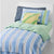 Fenix Mid Blue Bedding Set (1 QCS And 1 Fitted Sheet)