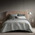 Reilly Soft Grey Quilted Bed Cover