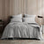 Reilly Soft Grey Quilt Cover Set