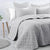 Linen Cotton Dove Grey Coverlet