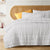 French Linen White Coverlet Set