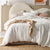 Hugo White Quilt Cover Set