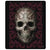 Oriental Skull Fleece Throw (127 x 152cm)