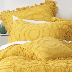 Mustard european outlet pillowcase