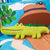 Croc Hunter Novelty Cushion