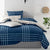 Cason Navy Quilt Cover Set