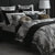 Vasari Silver Quilt Cover Set