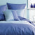 Heston Blue Square Cushion COVER ONLY (45 x 45cm)