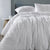 Cotton Chenille White Quilt Cover Set