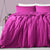 Linen Cotton Magenta Quilt Cover Set