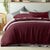 Merlot Linen Quilt Cover Set