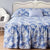 Greta Blue Skirted Bedspread