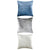 Vello Silver Cushion (50 x 50cm)