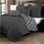 Bamboo Blend Reversible Charcoal Comforter Set