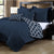 Bamboo Blend Reversible Navy Comforter Set