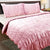 Ruched Pink 225TC Quilt Cover Set