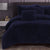 Shaggy Fleece Midnight Blue Quilt Cover Set