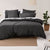 Nara Charcoal Quilt Cover Set