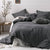 Abigail Charcoal Quilt Cover Set