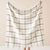 Wool Cream Check Throw (127 x 152cm)