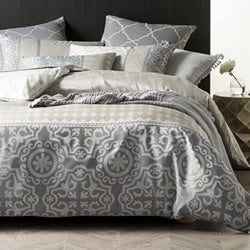 Cubana Taupe Quilt Cover Set by Linen House – Cottonbox Pty Ltd