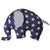 Lachlan Navy Elephant Shaped Cushion