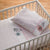 Sparrow Cot Fitted Sheet - Mint Scallop