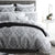 Marcella Silver Quilt Cover Set