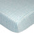 Cot Fitted sheet (Aqua Herringbone)